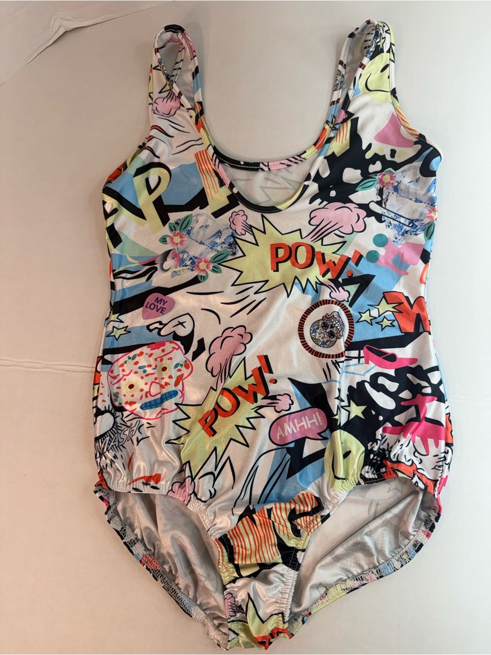 Colorful Comic Pop Art One-Piece Swimsuit
